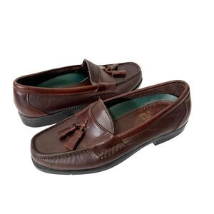 Dexter Walk Over Men's Vintage Brown Leather Tassel USA Slip On Loafer Size 8.5